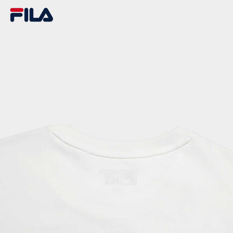 FILA CORE Men CNY Knitted Short Sleeve Top WHITE