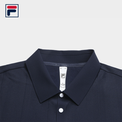 FILA CORE Men's TENNIS Short Sleeve Polo in Dark Blue