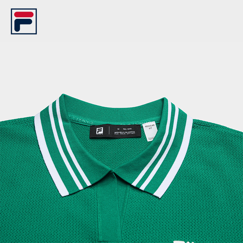 FILA CORE Women's TENNIS Premium Knit Top in Green