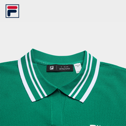 FILA CORE Women's TENNIS Premium Knit Top in Green
