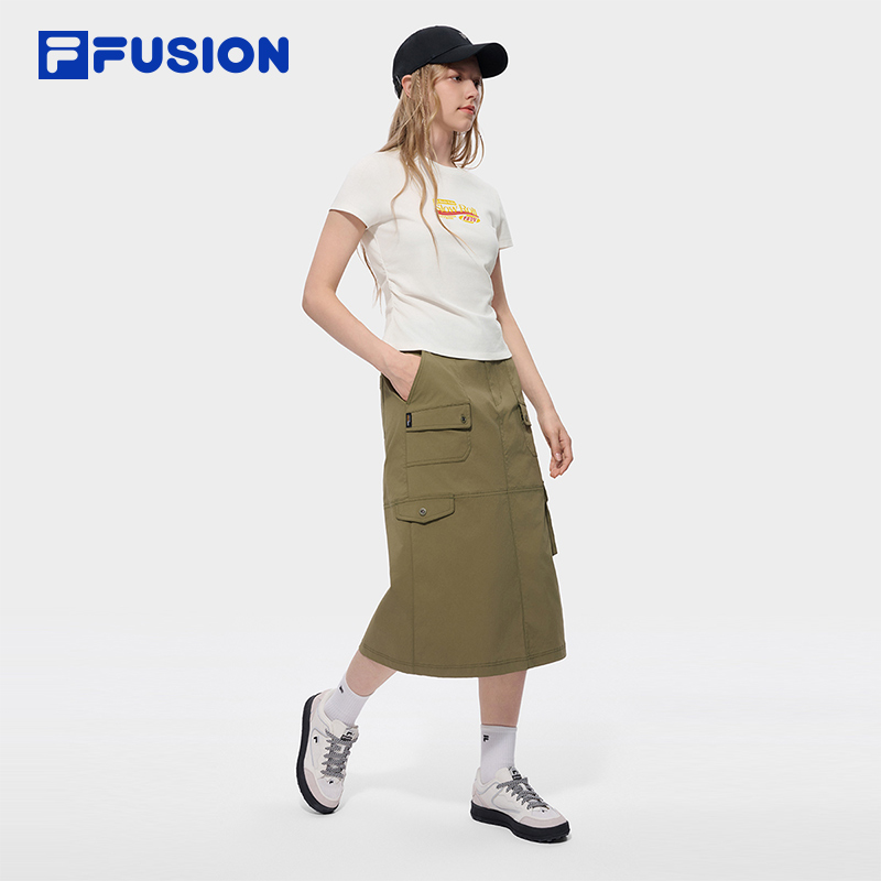 FILA FUSION Women WORKWEAR Knit Short Sleeve Tee