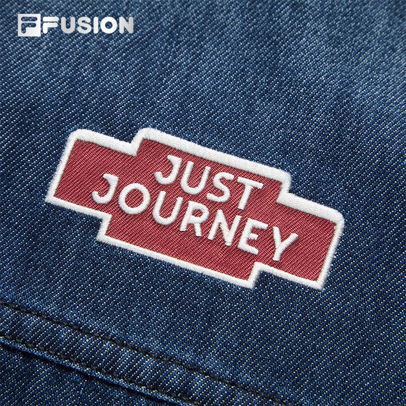 FILA FUSION Men WORKWEAR Washed Denim Jacket