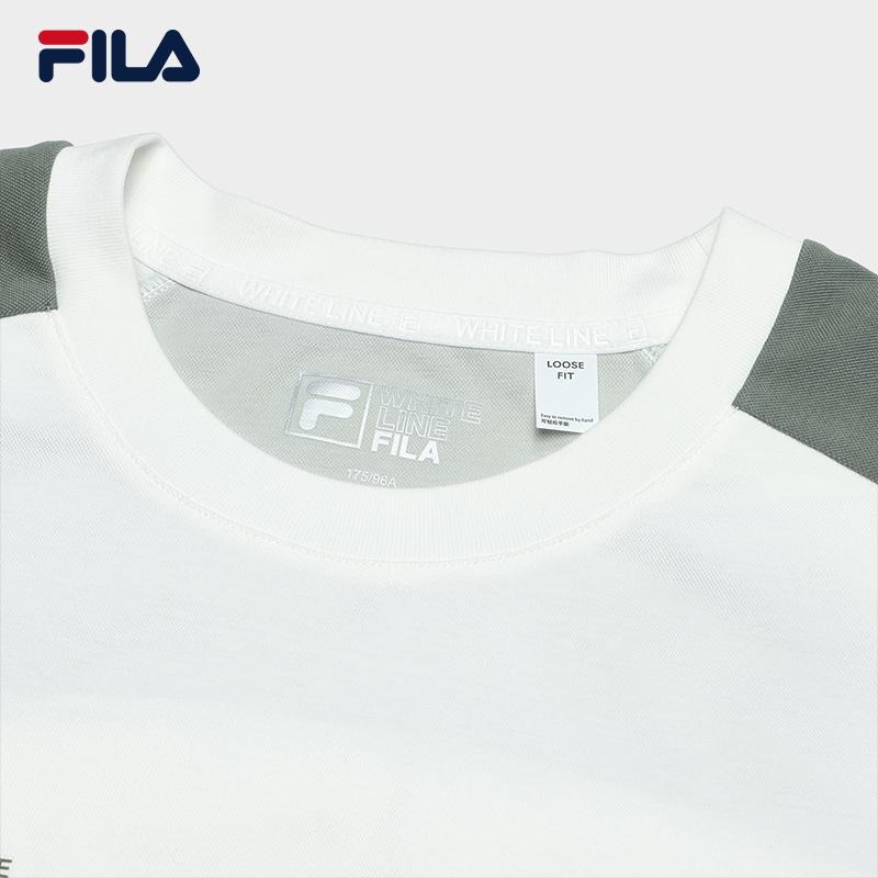 FILA CORE WHITE LINE FILA ORIGINALE Men Short Sleeve T-shirt (Dark Blue / White)