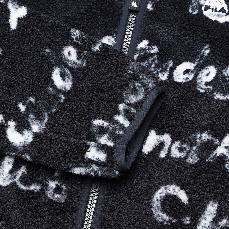 FILA CORE x ETUDES ANOTHER CLUB Women's Lamb Fleece Jacket in Full Print