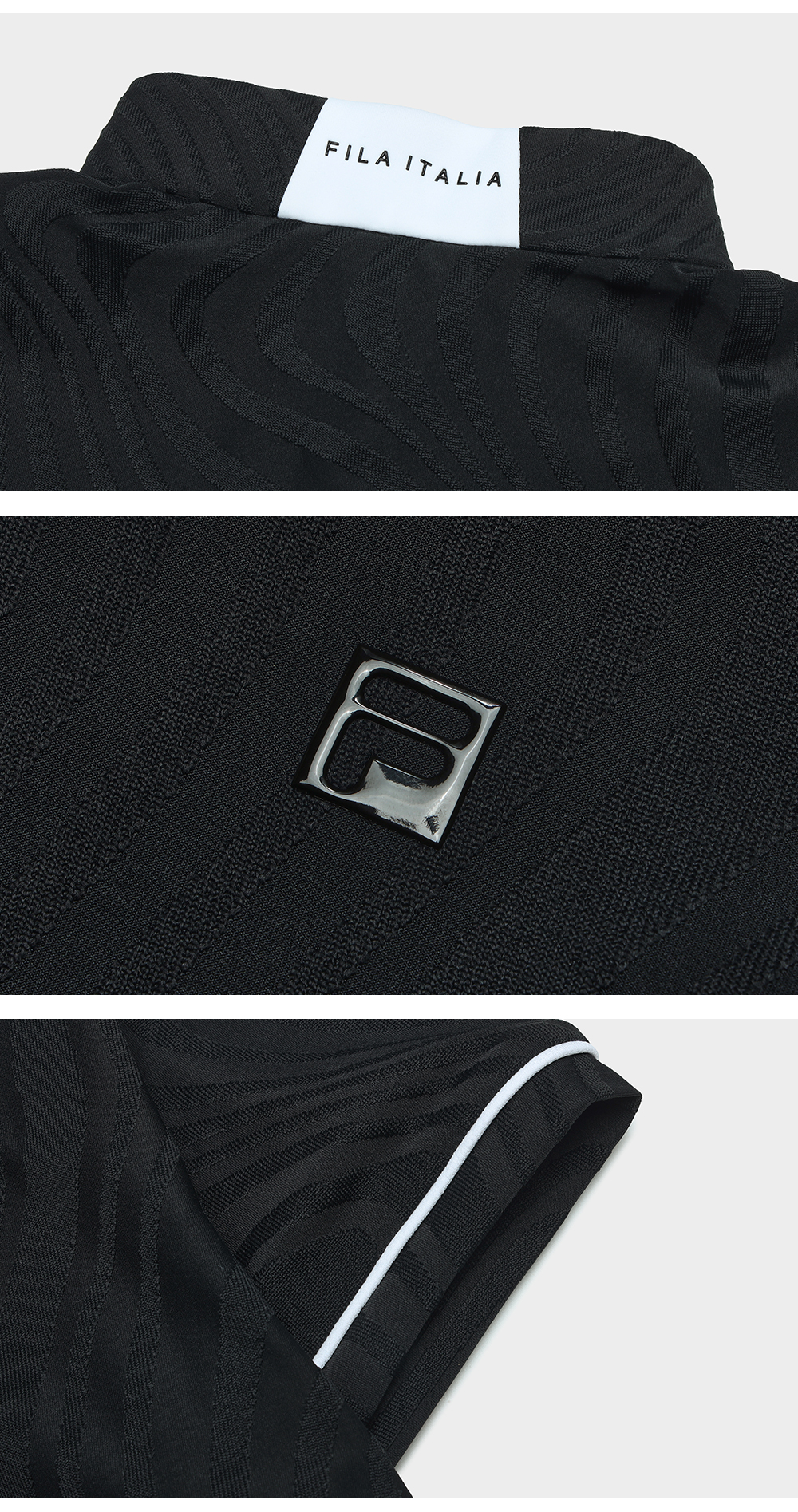 FILA CORE ATHLETICS GOLF MODERN FUSHION Women Short Sleeves T-Shirt (Black / White)