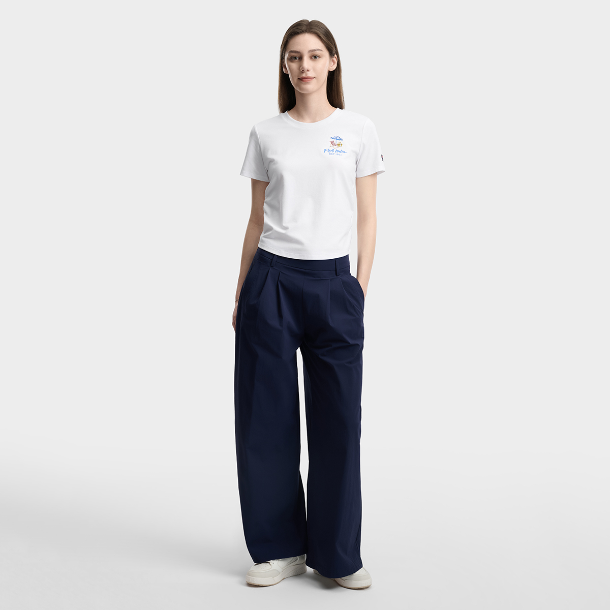 FILA WOMEN'S HERITAGE Knitted Short Sleeve Top