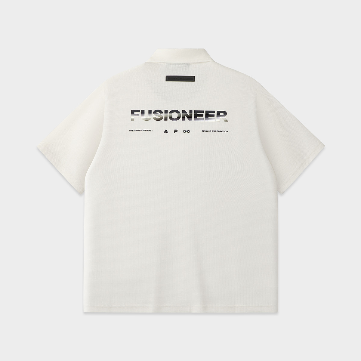 FILA FUSION  FUSION LIFE FUSIONEER DOWNTOWN DRIFT Men Short Sleeve Polo (White)