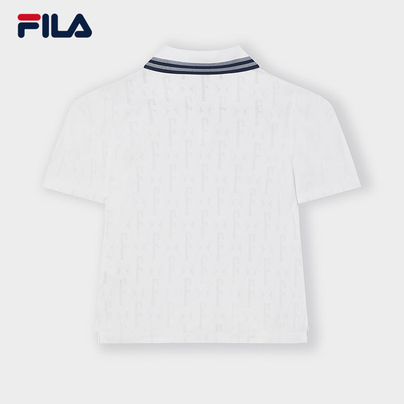 FILA CORE WHITE LINE EMERALD Women Short Sleeve T-shirt in