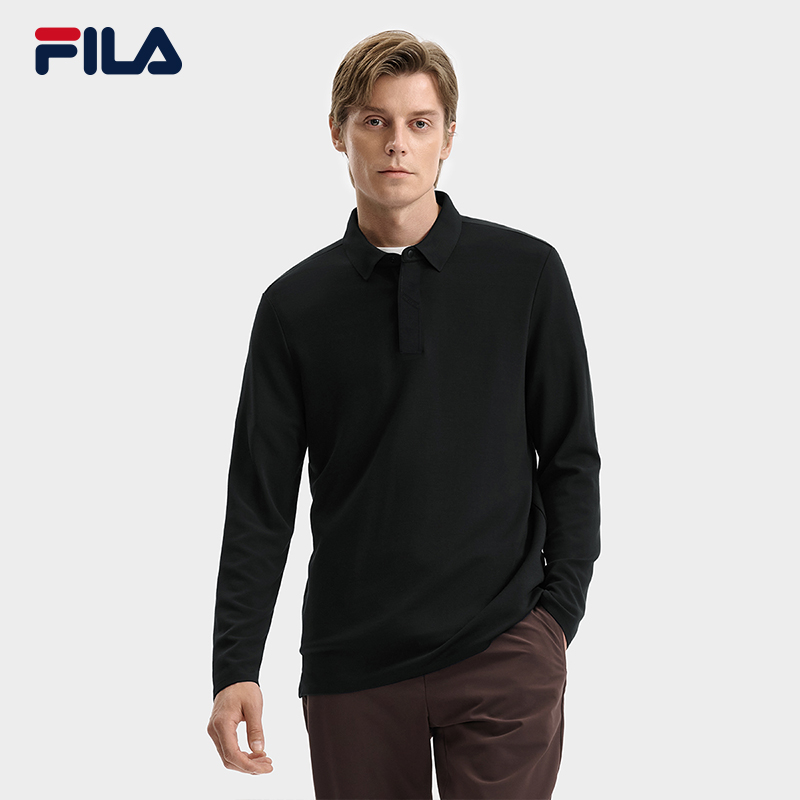 FILA CORE LIFESTYLE BLUE Italian excellence 1 Men Long Sleeve Top (Black/Brown)