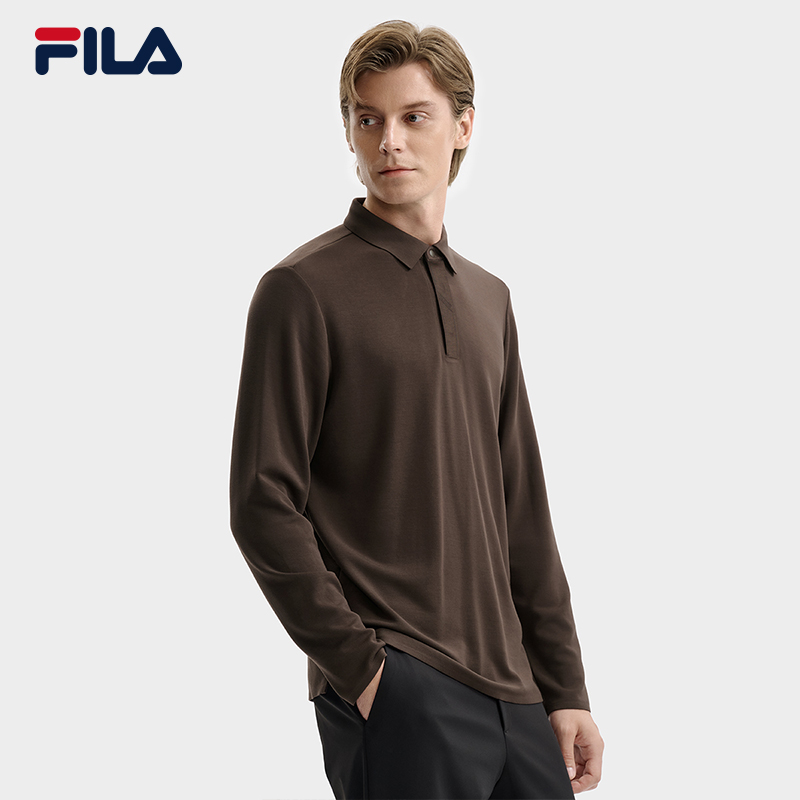 FILA CORE LIFESTYLE BLUE Italian excellence 1 Men Long Sleeve Top (Black/Brown)