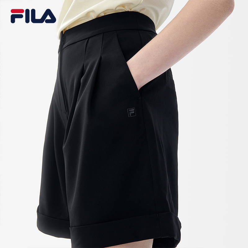 FILA CORE Women's White Line White Special Woven Shorts