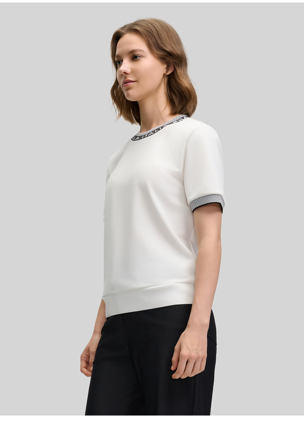 FILA CORE LIFESTYLE EMERALD FANCY BRERA Women Short Sleeve T-shirt (White)