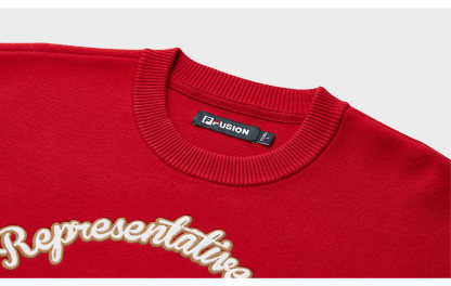 FILA FUSION INLINE CULTURE CNY COLLECTION Unisex Knit Sweater (Red / White)