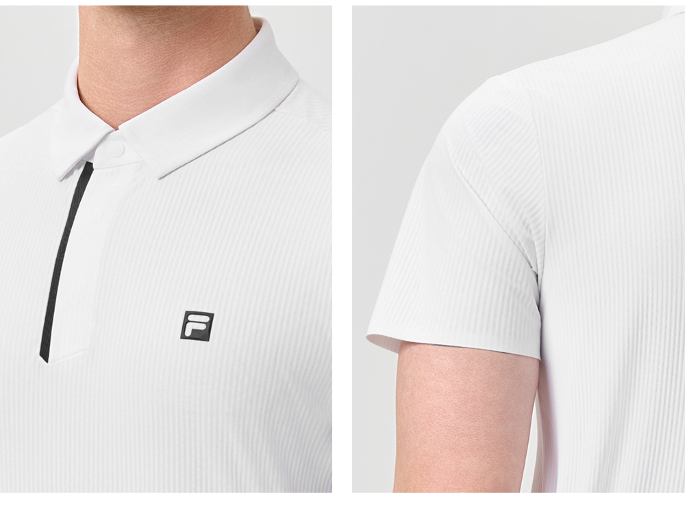 FILA CORE ATHLETICS GOLF Men Polo T-shirt (Black / White)