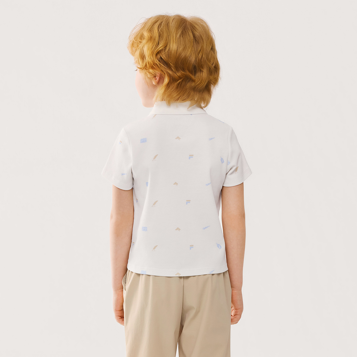 FILA KIDS WHITE LINE Boys Polo T-shirt