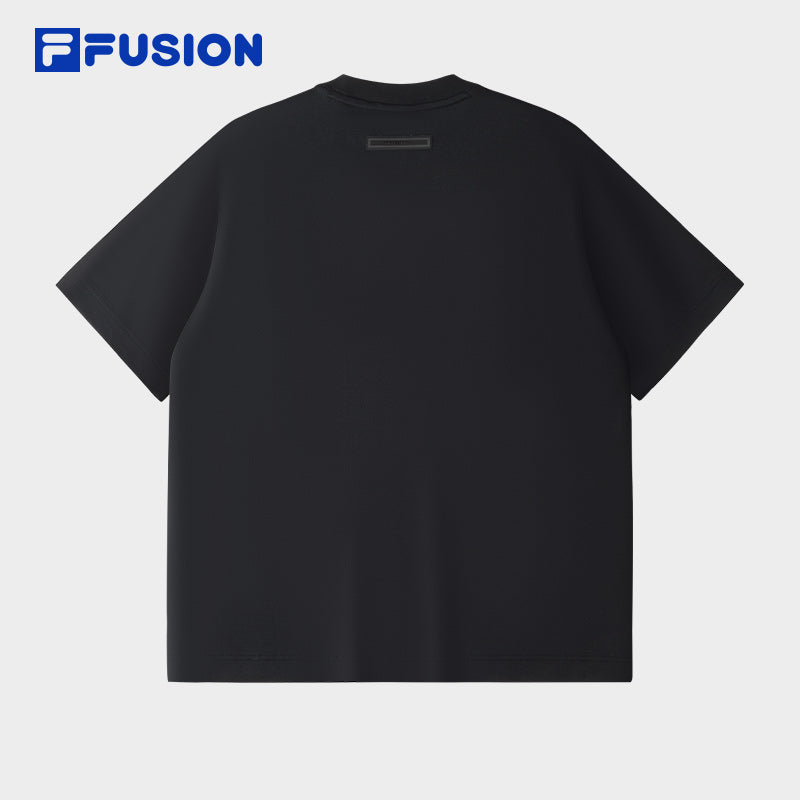 FILA FUSION INLINE FUSION LIFE FUSIONEER IVORY OASIS Men Short Sleeves T-Shirt (Black / White)