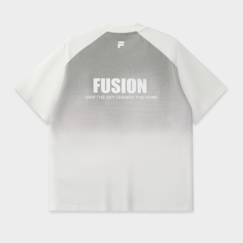 FILA FUSION  WORKWEAR METRO PORTAL Men Short Sleeve T-shirt (Light Green / White)