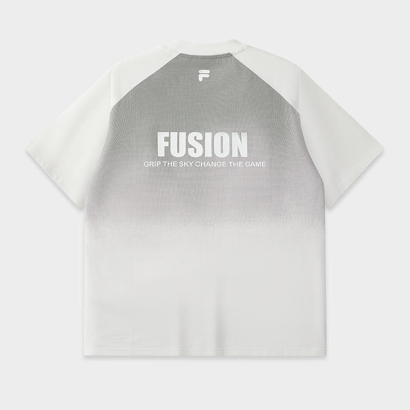 FILA FUSION  WORKWEAR METRO PORTAL Men Short Sleeve T-shirt (Light Green / White)