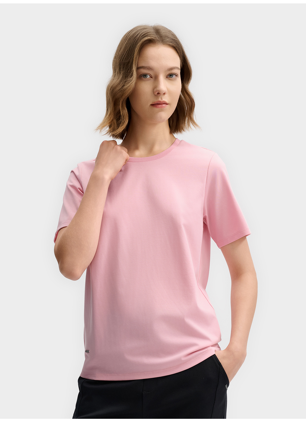 FILA CORE LIFESTYLE WHITE LINE THE GALLERIA VITTORIO EMANUELE II Women Short Sleeves T-Shirt (Light Pink / Black / White)