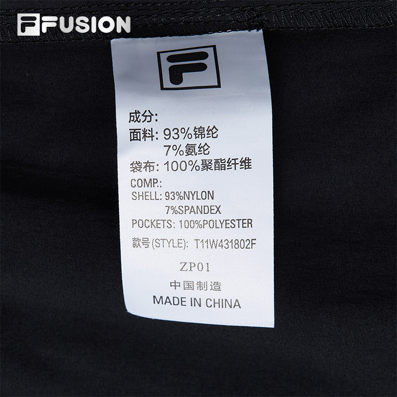 FILA FUSION INLINE URBAN TECH Women Woven Pants (Black)