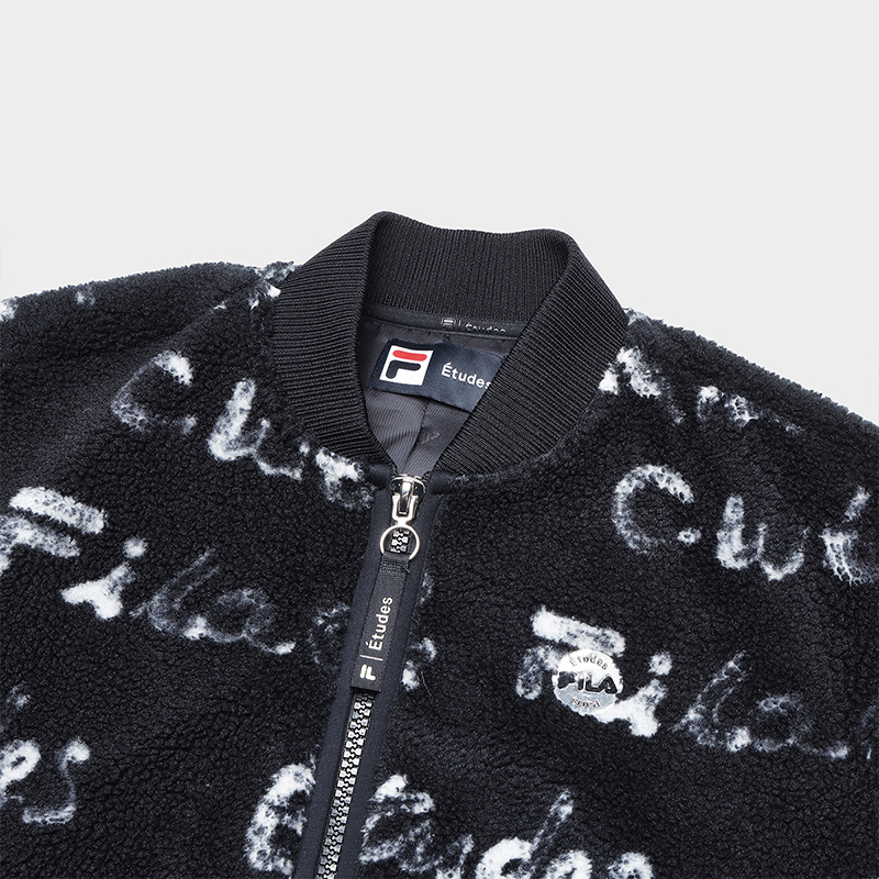 FILA CORE x ETUDES ANOTHER CLUB Women's Lamb Fleece Jacket in Full Print