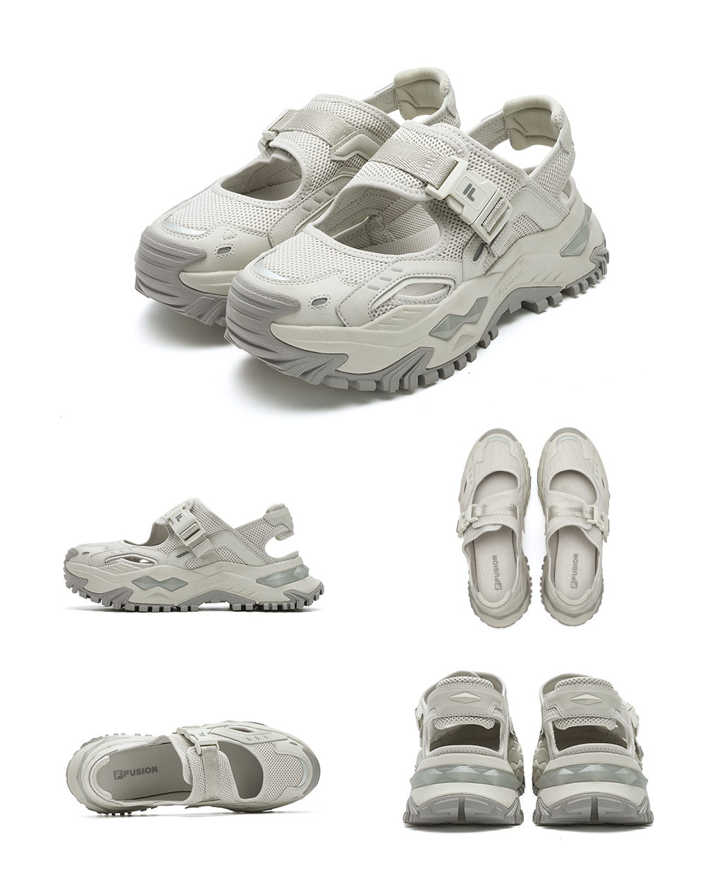 [NEW] FILA FUSION BIANCO SANDALS Women Sandal (Silve/Yellow-Green)