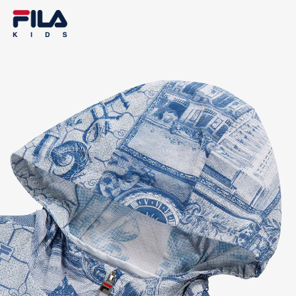 FILA KIDS WHITE LINE x RMN Boys UV-Resistance Jacket with Hood in Full Print