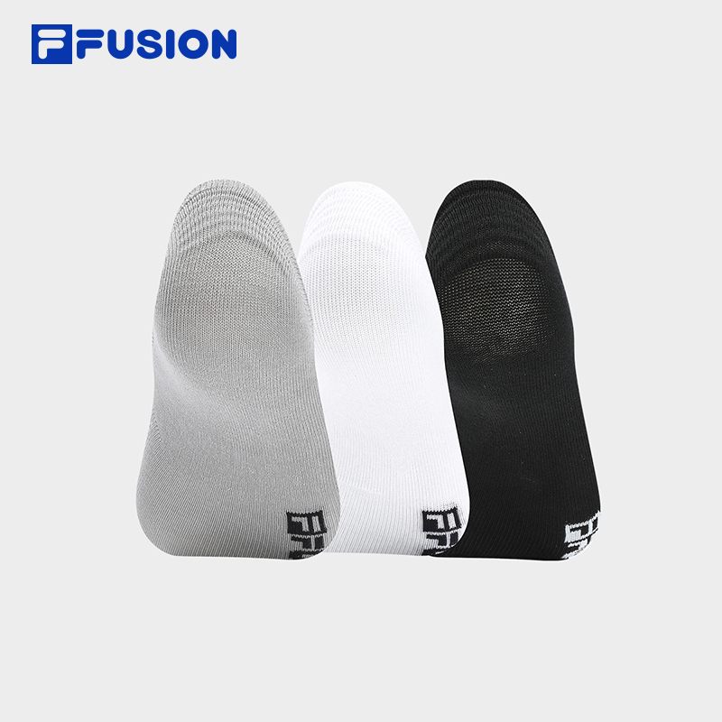 FILA FUSION INLINE CLASSICS Unisex Socks in Black and White