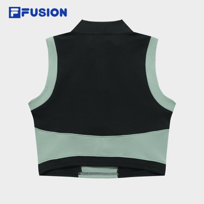 FILA FUSION INLINE URBAN TECH Women Cotton Vest in Green