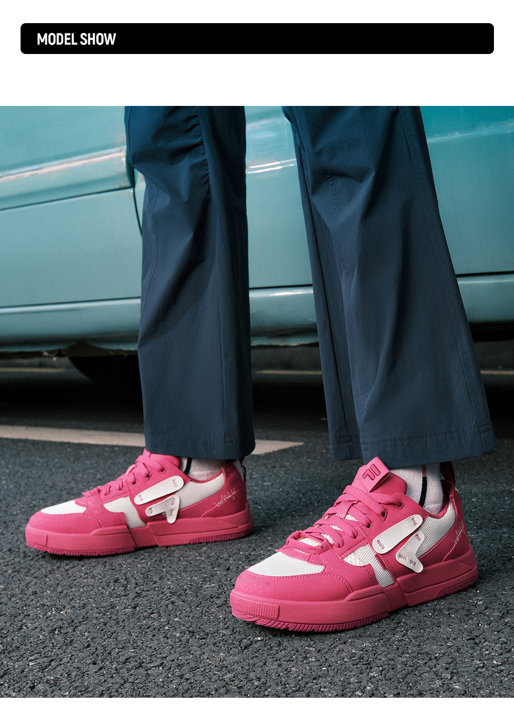 FILA FUSION FUSION GEOMETRY Women Skate Shoes (White / Pink)