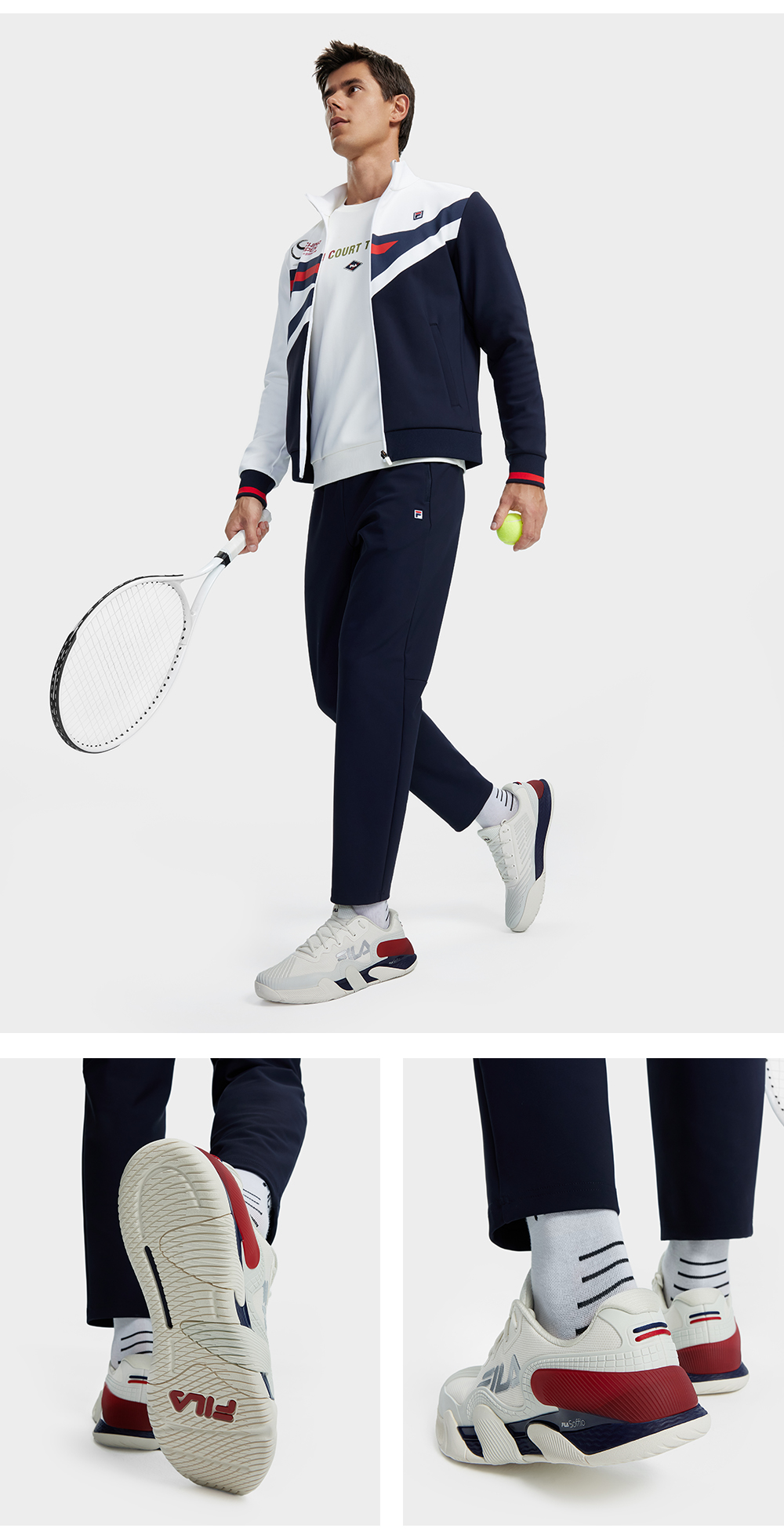 FILA CORE ATHLETICS POTENZA 1+ Men Tennis Shoes (White)