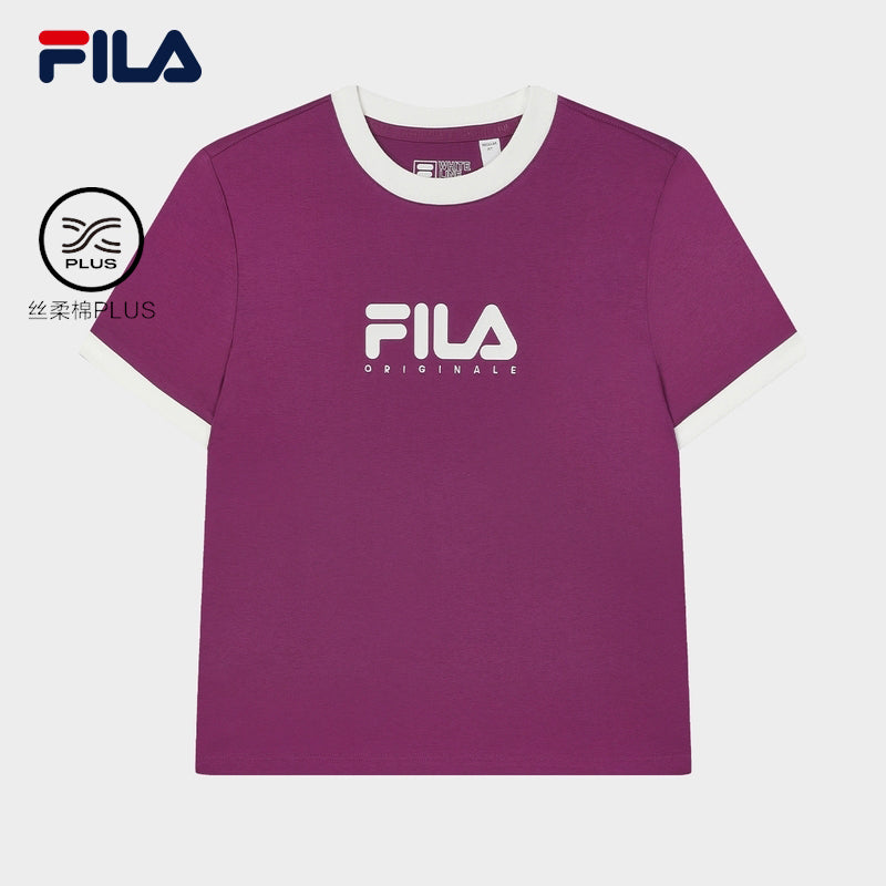 ■FILA■ Life Crop Short Sleeve T-shirtFS2RSF2153FBEG 1100FS S] FILA **LIFE CROP SHORT SLEEVE TEE,BLACK, FS2RSF2153F-BLK