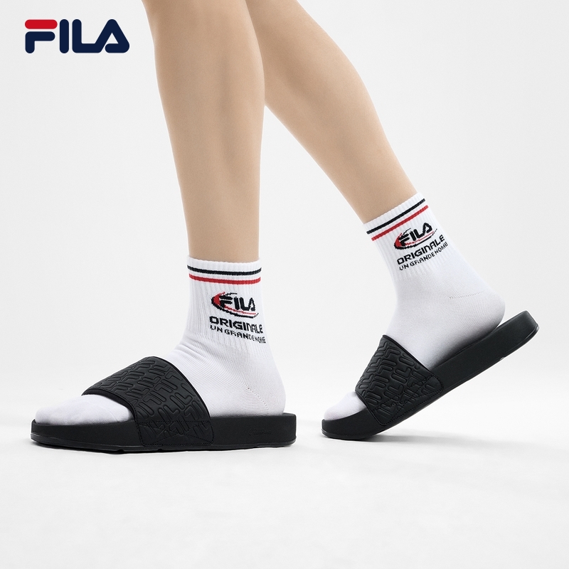 FILA CORE DRIFTER FASHION ORIGINALE Men Slippers in Black / White