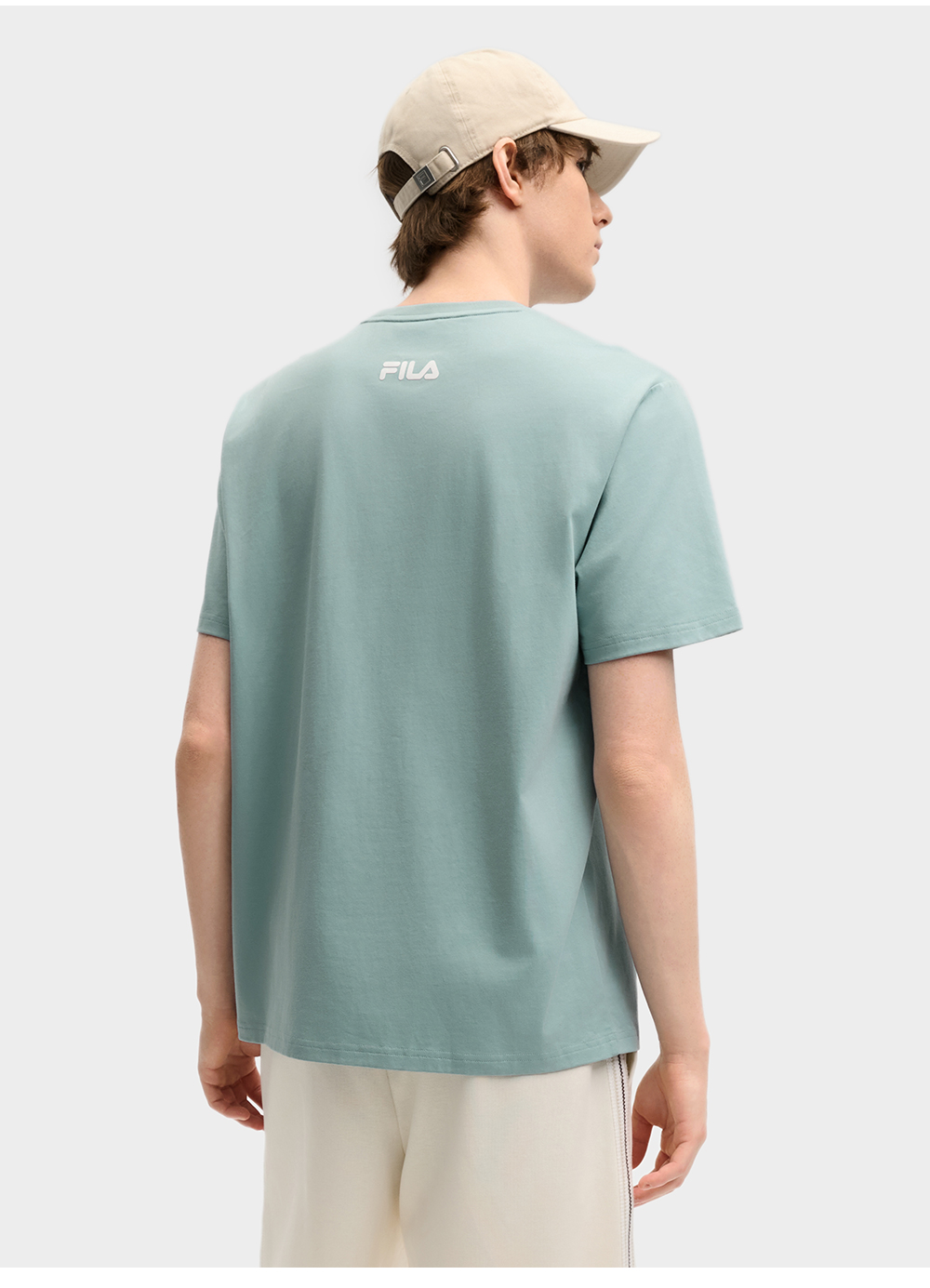 FILA CORE LIFESTYLE ORIGINALE VANGUARD EXPLORATION Men Short Sleeves T-Shirt (Black / Light Green / White)