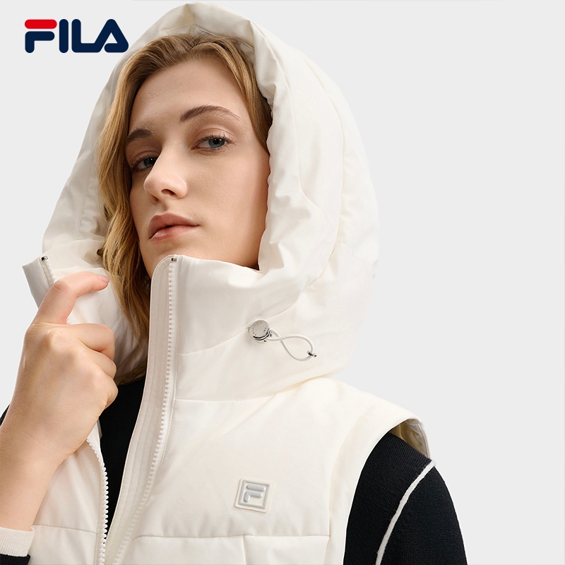 FILA CORE LIFESTYLE WHITE Women Down Jacket Vest