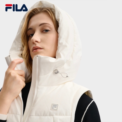 FILA CORE LIFESTYLE WHITE Women Down Jacket Vest