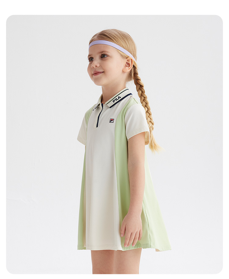 FILA KIDS WHITE LINE Girl's Dress in Ash