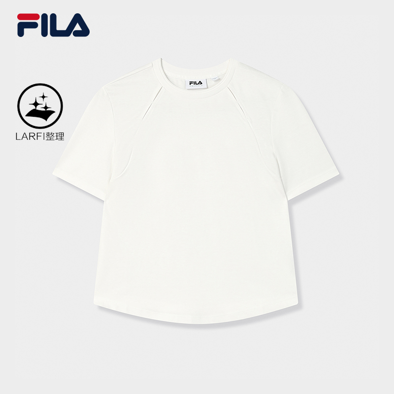 FILA CORE LIFESTYLE EMERALD ETCHED MOMENTS Women Short Sleeve T-shirt (Navy / White)