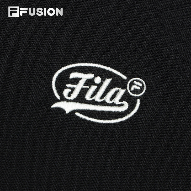 FILA FUSION INLINE CULTURE Men Short Sleeve Polo in Black