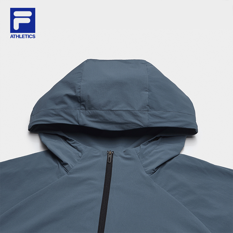 FILA CORE ATHLETICS FITNESS BLACK Men Woven Jacket (Blue)