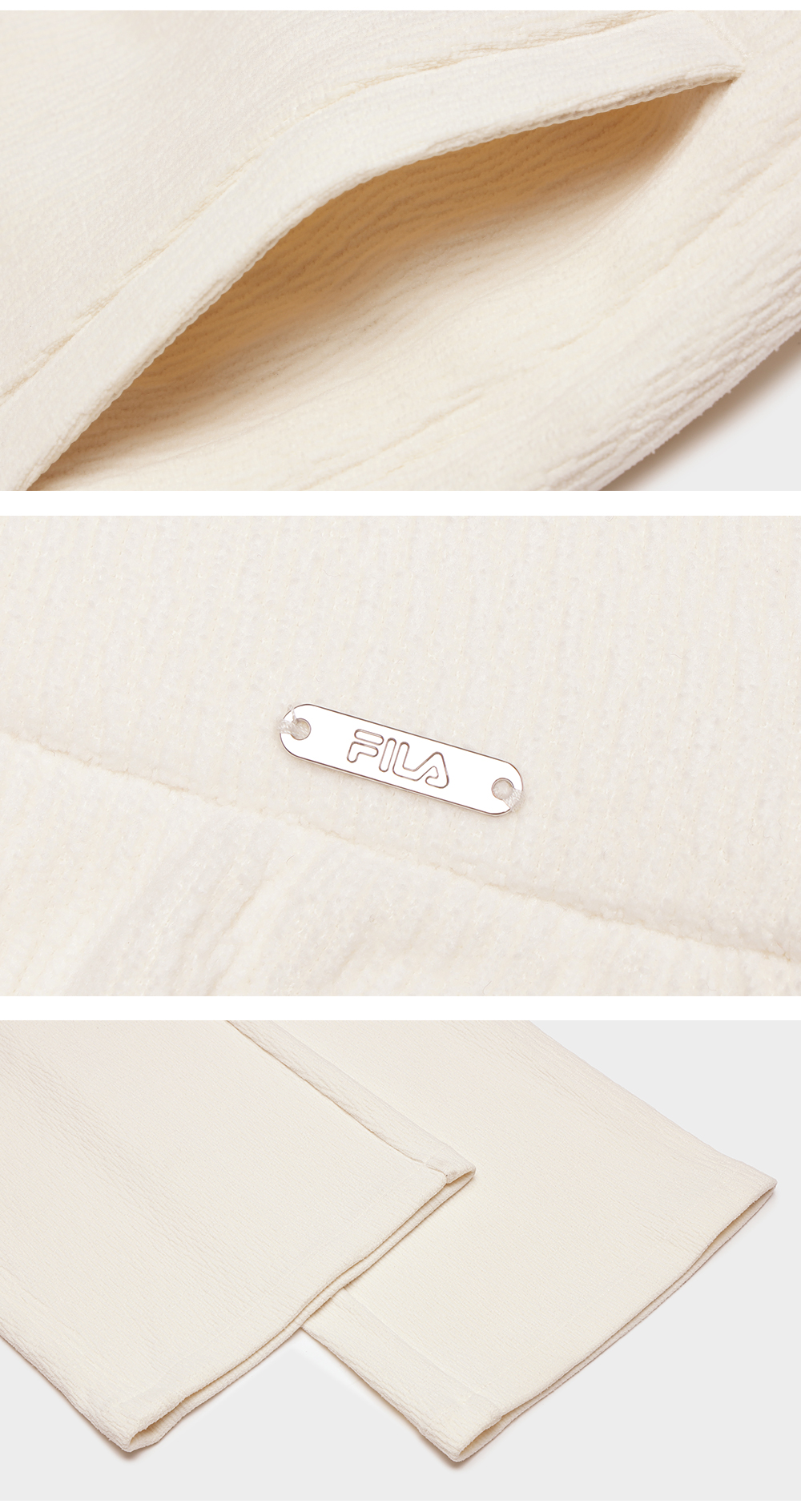 FILA CORE LIFESTYLE WHITE MILAN DESIGN WEEK Women Knit Pants (Ash)