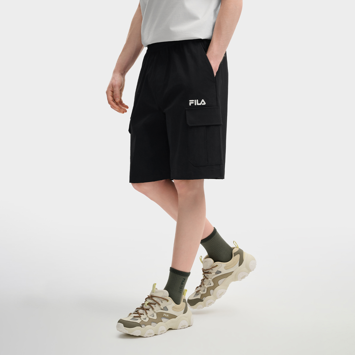 FILA CORE LIFESTYLE FILA ORIGINALE Football Culture Men Woven Shorts