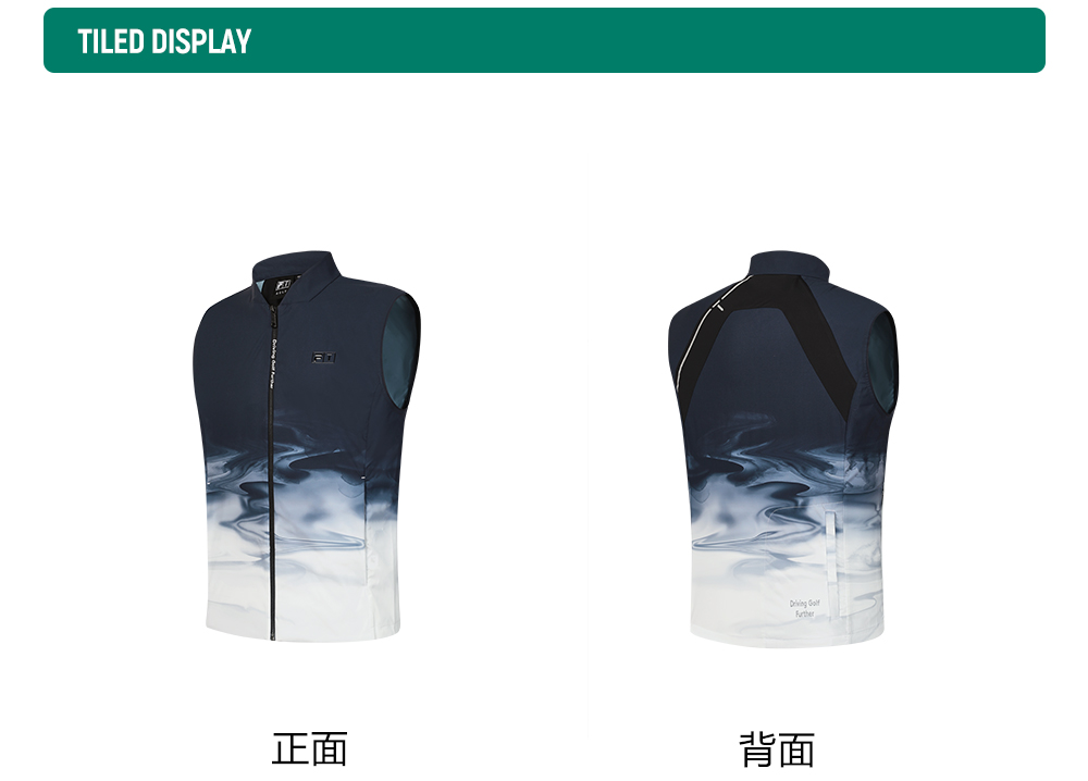 FILA CORE ATHLETICS GOLF (DP WORLD TOUR) Men Woven Vest (Full Print)