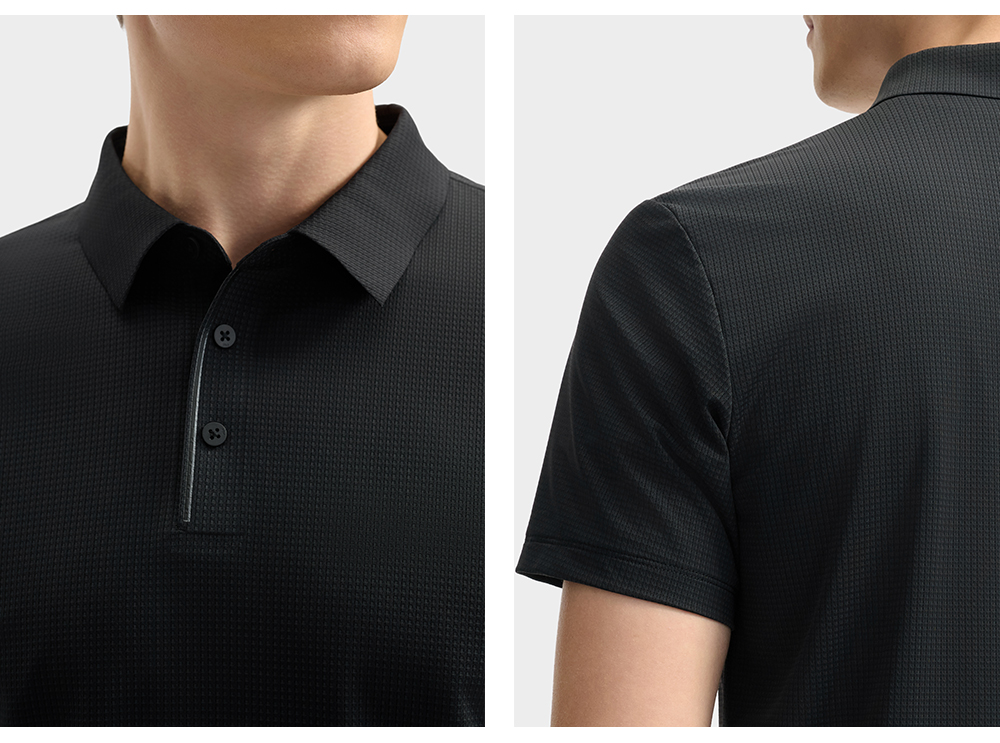 FILA CORE LIFESTYLE BLUE SPORTY & LUXURIOUS MAXI YACHT, PORTO CERVO Men Polo T-shirt (Black / Navy)