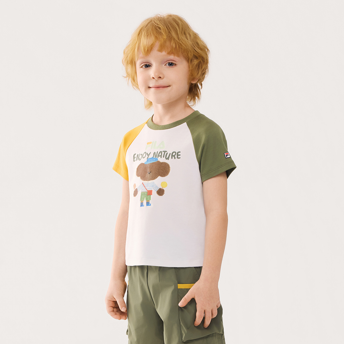 FILA KIDS CROSS OVER Boys Knitted Short Sleeve Top