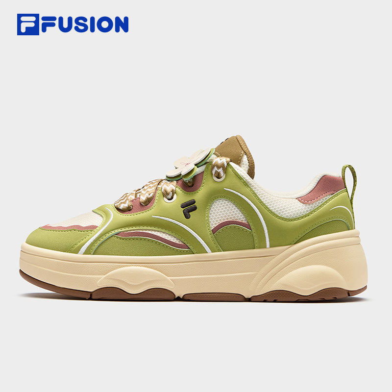 FILA FUSION WINDROUND DX Women Skate Shoes (Brown / Grey / White