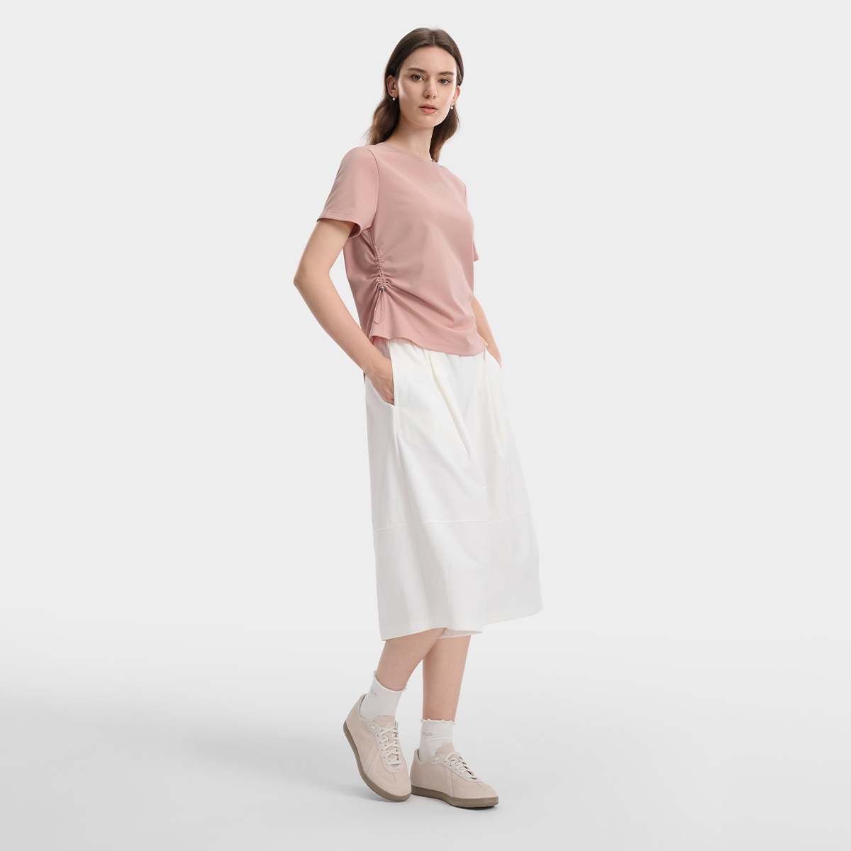FILA Women Knitted Short Sleeve Top