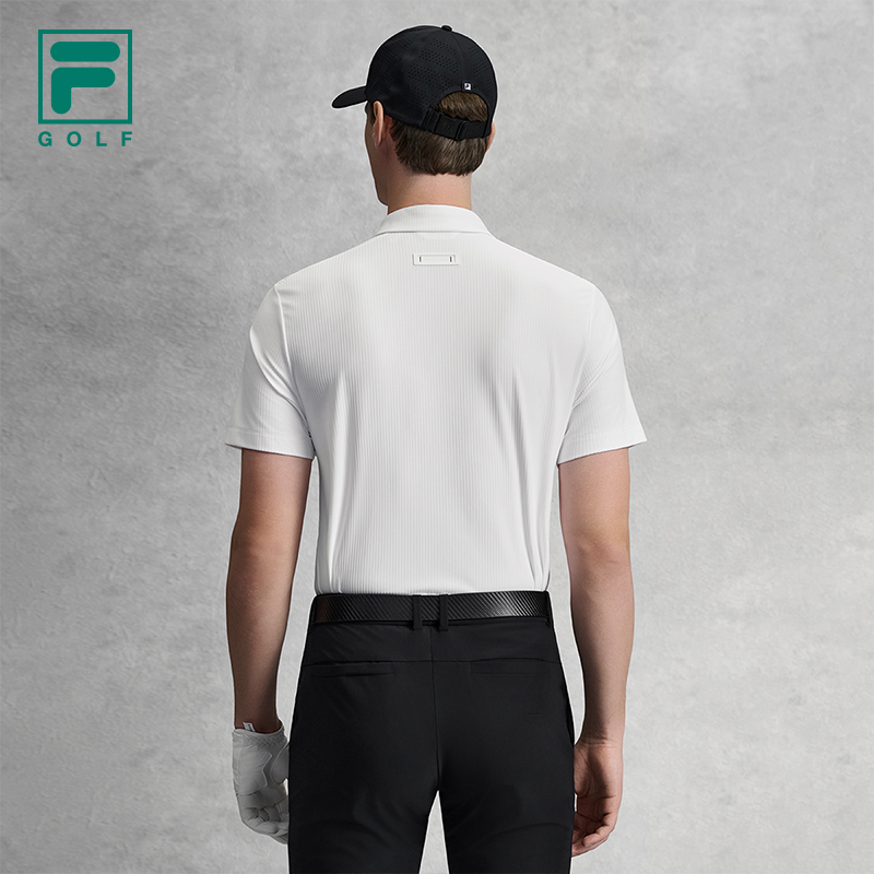 FILA MEN'S GOLF Knitted Short Sleeve Polo Shirt