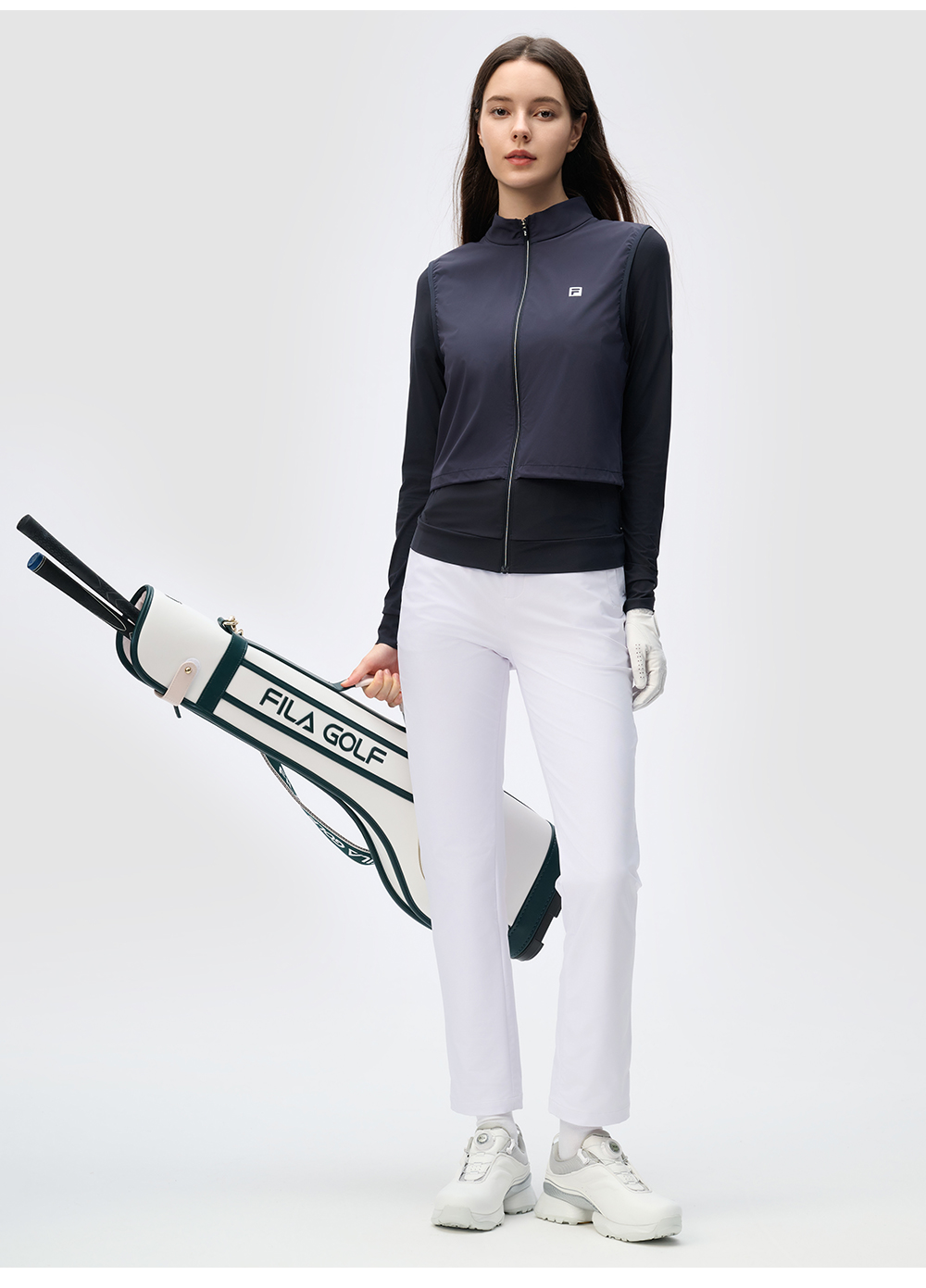 FILA CORE ATHLETICS GOLF SLOPS TO FIELD Women Jacket (Navy)