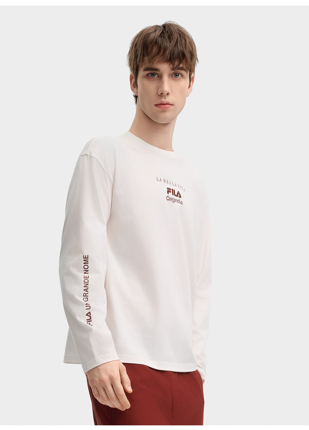 FILA CORE LIFESTYLE ORIGINALE FÊTE DE LA MUSIQUE Men Long Sleeve Tee (Ash)